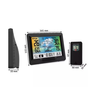 Ασύρματος Μετεωρολογικός Σταθμός με Οθόνη LCD Berdsen BD-901 Ασύρματος Μετεωρολογικός Σταθμός με Οθόνη LCD Berdsen BD-901