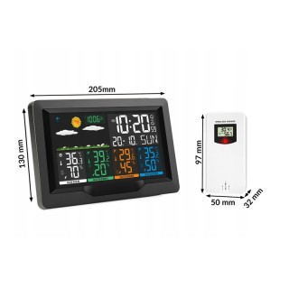 Ασύρματος Μετεωρολογικός Σταθμός με Οθόνη LCD Berdsen BD-904