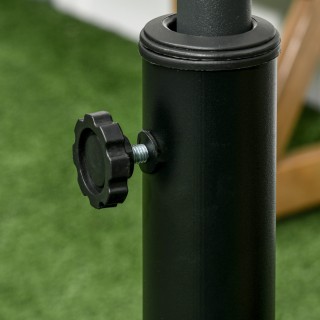 Βάση ομπρέλας Outsunny 23,5 κιλών με 2 στρόφαλους και ρόδες, από ρη... Βάση ομπρέλας Outsunny 23,5 κιλών με 2 στρόφαλους και ρόδες, από ρη...