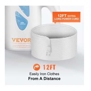 Ατμοκαθαριστής Ρούχων Χειρός 800 W με Δοχείο Νερού 240 ml VEVOR GTJ... Ατμοκαθαριστής Ρούχων Χειρός 800 W με Δοχείο Νερού 240 ml VEVOR GTJ...