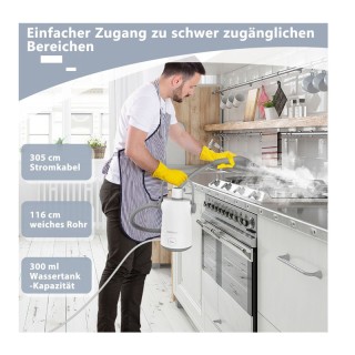 Ατμοκαθαριστής Χειρός 1000 W Costway ES10340DE-GR Ατμοκαθαριστής Χειρός 1000 W Costway ES10340DE-GR