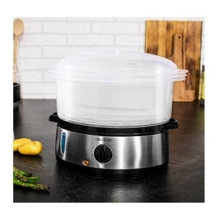 Ατμομάγειρας 3 Επιπέδων 800 W 3000 Cecotec CEC-04109 Ατμομάγειρας 3 Επιπέδων 800 W 3000 Cecotec CEC-04109