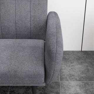 HOMCOM 3θέσιος καναπές-κρεβάτι με ανακλινόμενη πλάτη 3 επιπέδων από...