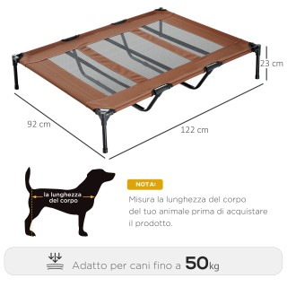 Κρεβάτι PawHut Dog από μέταλλο και ύφασμα Oxford με τσάντα μεταφορά...