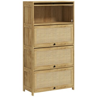 Ντουλάπι κουζίνας HOMCOM σε στυλ Boho με 4 πόρτες, από μοριοσανίδα ...