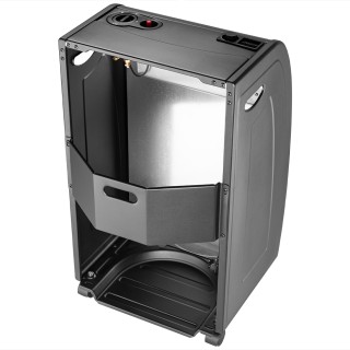 BAKAJI  Φορητή Σόμπα Αερίου 2σε1 σε Μαύρο Μέταλλο Θερμοσόμπα Υπέρυθ...