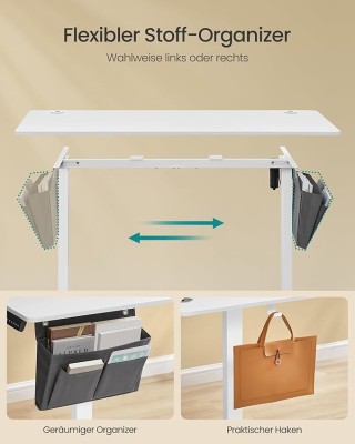 SONGMICS Ηλεκτρικό Ρυθμιζόμενο Γραφείο με Αποθηκευτικό Χώρο και Αθό... SONGMICS Ηλεκτρικό Ρυθμιζόμενο Γραφείο με Αποθηκευτικό Χώρο και Αθό...