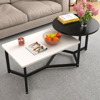 Shally Dogan  Χαμηλό Τραπέζι Καφέ με 2 Ράφια Πολυτελείας για το Σαλ...