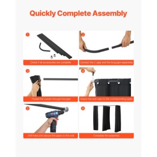 VEVOR Φορητός Δοκιμαστήριο 79 x 39 x 79 ιντσών (Μαύρο) SYJWBGSFX000...