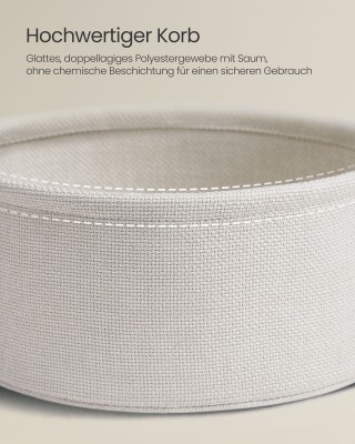 Μικρό Στρογγυλό Τραπεζάκι με Καλάθι Αποθήκευσης, Μοντέρνο, Λευκό VA... Μικρό Στρογγυλό Τραπεζάκι με Καλάθι Αποθήκευσης, Μοντέρνο, Λευκό VA...