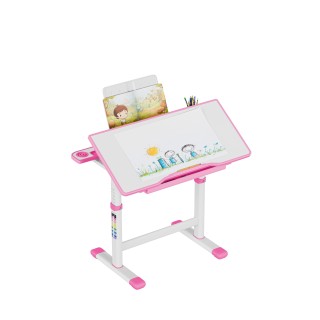 Ροζ Ρυθμιζόμενο Παιδικό Σχολικό Γραφείο για Μάθηση και Παιχνίδι ‎50...