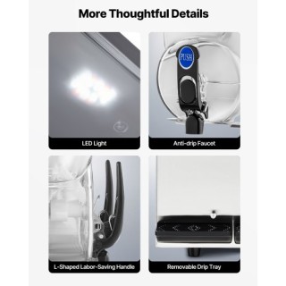 VEVOR Μηχανή Σλάσερ Διπλής Δεξαμενής 15L με Αντιδιαβρωτική Βρύση CG... VEVOR Μηχανή Σλάσερ Διπλής Δεξαμενής 15L με Αντιδιαβρωτική Βρύση CG...