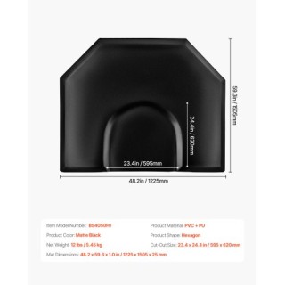 VEVOR Εξάγωνο Στρώμα Κομμωτηρίου 1225 x 1505 mm 25mm Πάχος SLDLJD1I... VEVOR Εξάγωνο Στρώμα Κομμωτηρίου 1225 x 1505 mm 25mm Πάχος SLDLJD1I...