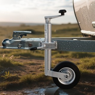 VEVOR Βαρύ Τρέιλερ Τζακ με Τροχό, 150 kg Φορτίο, 230 mm Ύψος, Κατάλ...