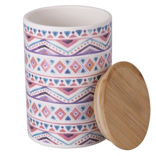 Galileo Σετ 6 τμχ Βάζο 750 ml από κεραμικό με καπάκι από μπαμπού Pl... Galileo Σετ 6 τμχ Βάζο 750 ml από κεραμικό με καπάκι από μπαμπού Pl...