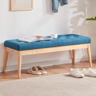 Shally Dogan  Κασετίνα Πουφ Οθωμανική Μπλε Είσοδος Πάγκος Υψηλής Πυ...