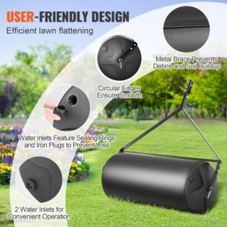 Ρυμουλκούμενος Κύλινδρος Γκαζόν VEVOR, 400lbs, Μαύρος QYSCPGL400B3... Ρυμουλκούμενος Κύλινδρος Γκαζόν VEVOR, 400lbs, Μαύρος QYSCPGL400B3...