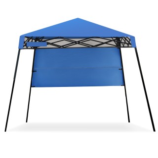 Costway Φορητό Μπλε Πάρτι Γκαζέμπο με Τσάντα 181x210εκ OP70298BL