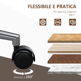 Vinsetto Ρετρό Γραφείου Καρέκλα με Επένδυση, Συνθετικό Δέρμα & Ξύλο...