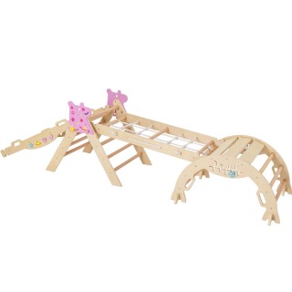 Costway Σετ 4 τεμαχίων: Αναρριχητικό με Τσουλήθρα & Κινητό Τρίγωνο ... Costway Σετ 4 τεμαχίων: Αναρριχητικό με Τσουλήθρα & Κινητό Τρίγωνο ...