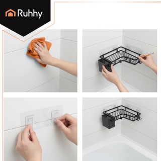 Ruhhy Σετ 2 Γωνιακών Ραφιών Μπάνιου για Οργάνωση και Αποθήκευση 27092