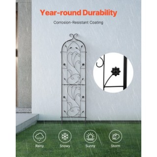 VEVOR Μεταλλική Πέργκολα Κήπου 60x15 ίντσες Ανθεκτική στη Σκουριά γ...