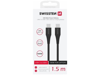 SWISSTEN Καλώδιο Δεδομένων TPE USB-C/USB-C Power Delivery 5A (100 W...