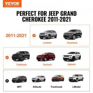 Μπάρες Οροφής VEVOR για Jeep Grand Cherokee 2011-2021, 200lbs, Αλου...