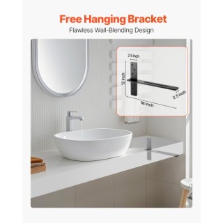 VEVOR 2 τεμάχια Ανθεκτικά Ράφια Στήριξης 18 ιντσών / 457.2 mm για Ε...