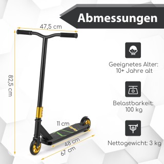 Costway Επαγγελματικό Stunt Scooter για Παιδιά και Εφήβους με Υψηλή... Costway Επαγγελματικό Stunt Scooter για Παιδιά και Εφήβους με Υψηλή...