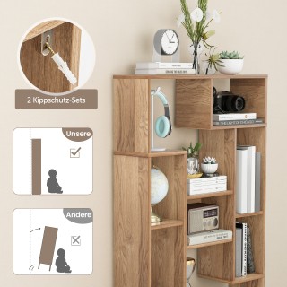 Μοντέρνα Γεωμετρική Βιβλιοθήκη με Ανοιχτά Ράφια 70 x 20 x 120cm JV1... Μοντέρνα Γεωμετρική Βιβλιοθήκη με Ανοιχτά Ράφια 70 x 20 x 120cm JV1...