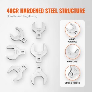 Σετ Κλειδιών VEVOR Crowfoot, 14 Τεμαχίων SAE (1-1/16 - 2) με Δίσκο ...