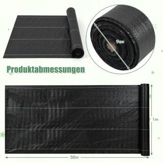 Costway Αντιζιζανιογόνο Υφασμάτινο Κάλυμμα Κήπου 50m² Μαύρο 50 x 1m... Costway Αντιζιζανιογόνο Υφασμάτινο Κάλυμμα Κήπου 50m² Μαύρο 50 x 1m...