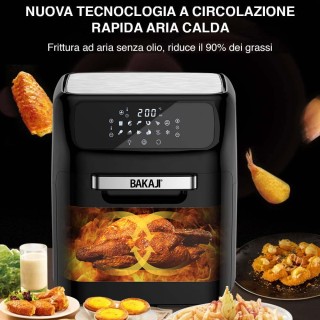 Ψηφιακό Φουρνάκι / Φριτέζα Αέρος-Airfryer 12lt 1800W Μαύρο 02012577... Ψηφιακό Φουρνάκι / Φριτέζα Αέρος-Airfryer 12lt 1800W Μαύρο 02012577...
