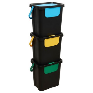 5Five Simply Smart Σετ 3 Κάδων Ανακύκλωσης 24L – Πολύχρωμοι με Στοί... 5Five Simply Smart Σετ 3 Κάδων Ανακύκλωσης 24L – Πολύχρωμοι με Στοί...