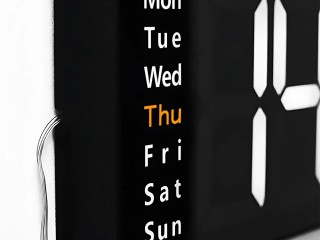 Ψηφιακό Ηλεκτρονικό LED Ρολόι Τοίχου με Θερμοκρασία, Ημερομηνία & Χ...