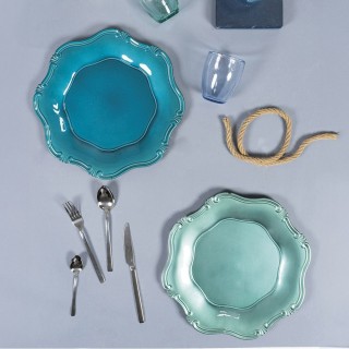 Villa DEste Σετ 4τμχ  Σουπλά 33 cm από πλαστικό PP Hippy Ocean 5917768