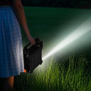 VEVOR Φορητός Ανεμιστήρας 10000mAh με Ηλιακή Φόρτιση & LED Φανάρι T...