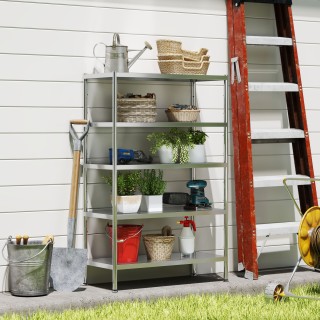 HOMCOM Ράφι Κουζίνας με 5 Ρυθμιζόμενα Επίπεδα σε 13 Διαφορετικά Ύψη...