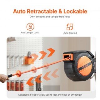 VEVOR  Αναδιπλούμενος Σωλήνας Αέρα 3/8 x 50 300 PSI  FBSKQRGJP50YKB...