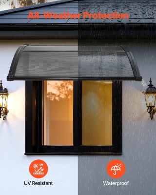 VEVOR Στέγαστρο Πόρτας Εισόδου, 38 x 40 ίντσες, Πολυκαρβονικό Στέγα... VEVOR Στέγαστρο Πόρτας Εισόδου, 38 x 40 ίντσες, Πολυκαρβονικό Στέγα...