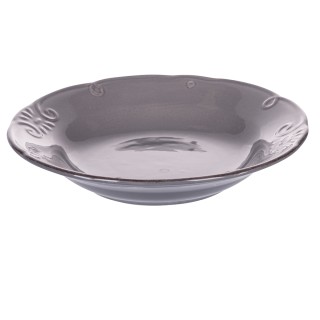 Villa dEste Home Σετ 6 τμχ Επίπεδο Πιάτο από Σμαλτωμένο Γκρεζ 23 cm... Villa dEste Home Σετ 6 τμχ Επίπεδο Πιάτο από Σμαλτωμένο Γκρεζ 23 cm...