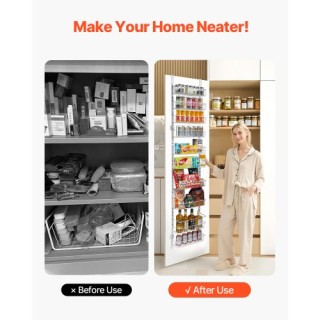 VEVOR 10-Tier Ρυθμιζόμενη Κρεμαστή Ραφιέρα Αποθήκευσης Πόρτας Παντο... VEVOR 10-Tier Ρυθμιζόμενη Κρεμαστή Ραφιέρα Αποθήκευσης Πόρτας Παντο...