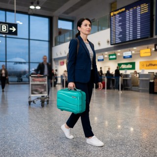 PROVITERA Σετ 4 Σκληρές Βαλίτσες από Πολυπροπυλένιο σε Πράσινο Χρώμ...