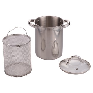 Galileo SpaghettieraAsparagera 42L εσωτερικό καλάθι και γυάλινο καπ...