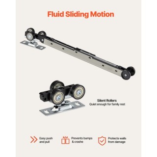 VEVOR Συρόμενη Πόρτα Τσέπης, 5-Φωτισμένο Γυαλί, Αδιάβροχη Επιφάνεια... VEVOR Συρόμενη Πόρτα Τσέπης, 5-Φωτισμένο Γυαλί, Αδιάβροχη Επιφάνεια...