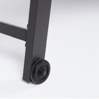 BAKAJI Ανακλινόμενη Ξαπλώστρα Κήπου με Ρόδες , 200 x 102 x 65 cm, U...