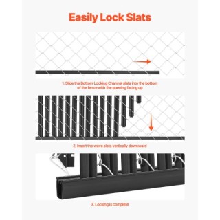 VEVOR Πλαστικά Πλέγματα Απορρήτου για Φράχτη 6 με Κλείδωμα Κάτω DBY... VEVOR Πλαστικά Πλέγματα Απορρήτου για Φράχτη 6 με Κλείδωμα Κάτω DBY...