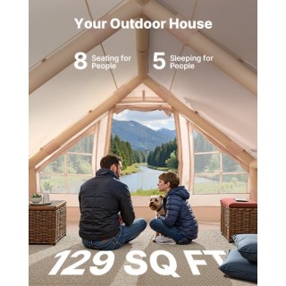 VEVOR Φουσκωτή Σκηνή Glamping 5-8 Ατόμων με Αντλία KJZP431MCQWZUXN7IV0 VEVOR Φουσκωτή Σκηνή Glamping 5-8 Ατόμων με Αντλία KJZP431MCQWZUXN7IV0