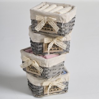 DAS HOME Σετ Πετσέτες 4 Τεμαχίων Soft 4001 Γκρι 530708004001 DAS HOME Σετ Πετσέτες 4 Τεμαχίων Soft 4001 Γκρι 530708004001